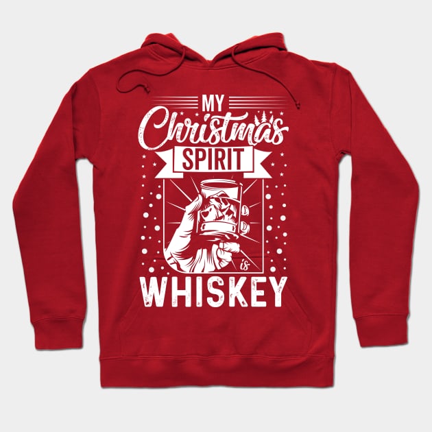 My Christmas Spirit Is Whiskey Hoodie by OFM